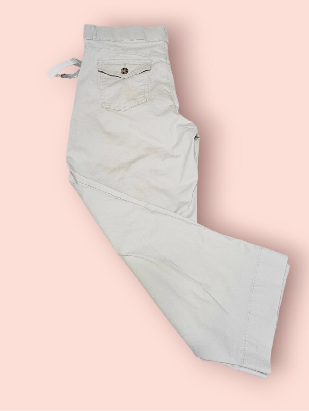 Gloria Vanderbilt Kids Wide-Leg Light Gray Pants - Picture 3 of 6